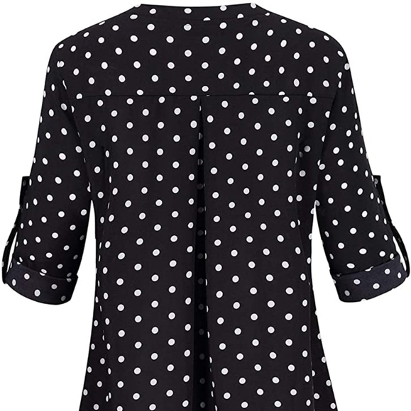 3/4 Sleeve V-neck Blouse 🔥 - Picture 2 of 10